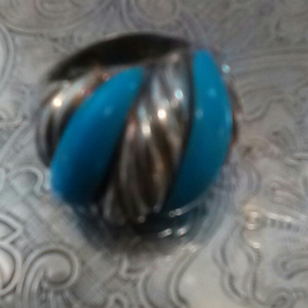 Sleeping Beauty Turquoise 925 Ring Size 7.5-8